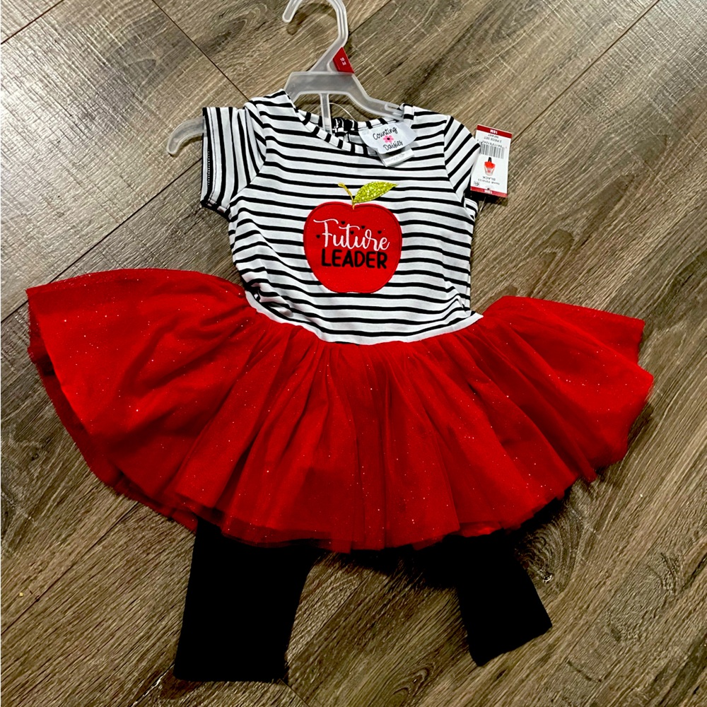 Counting Daises Apple 2 pc Outfit 18 months